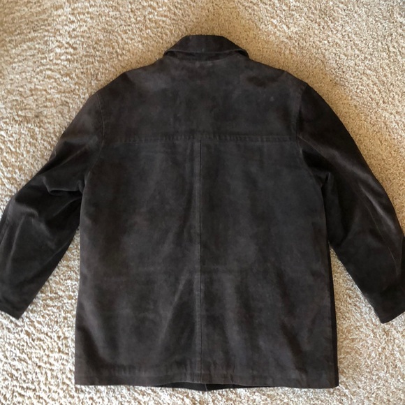 Jcrew xl men’s 100%leather, suede fully lined coat - Picture 3 of 4